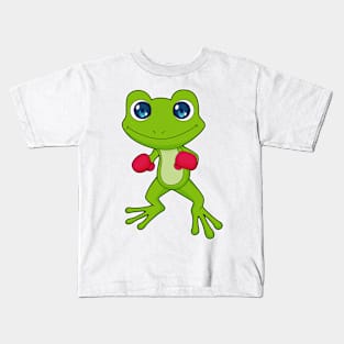 Frog Boxing Boxer Boxing gloves Kids T-Shirt